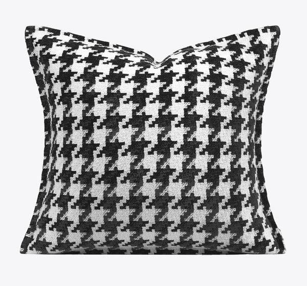 Decorative Pillows for Couch, Contemporary Throw Pillows for Living Room, Black and White Modern Sofa Pillows, Modern Square Pillows-Silvia Home Craft