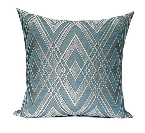 Simple Modern Pillows, Blue Modern Throw Pillows, Decorative Pillows for Couch, Modern Sofa Pillows, Contemporary Throw Pillows-Silvia Home Craft
