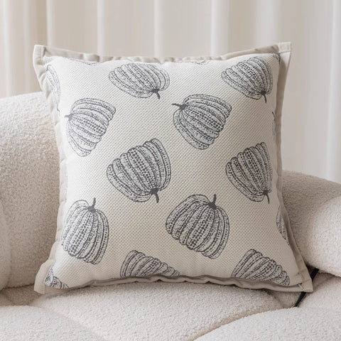 Decorative Throw Pillows for Couch, Embroider Flower Pillow Covers, Farmhouse Flower Decorative Pillows, Modern Sofa Pillows-Silvia Home Craft