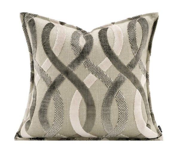 Modern Pillows for Couch, Luxury Abstract Decorative Throw Pillows for Living Room, Large Modern Sofa Pillow Cases, Decorative Pillow Covers-Silvia Home Craft