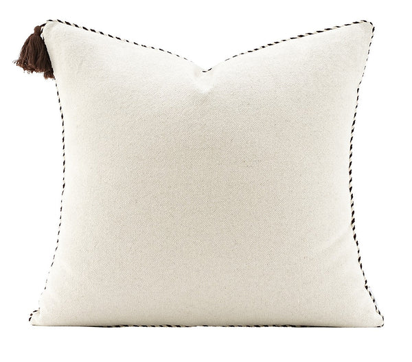 Modern Sofa Pillows, Modern Square Pillows, Simple White Decorative Pillows for Couch,Contemporary Throw Pillows for Living Room-Silvia Home Craft