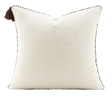 Modern Sofa Pillows, Modern Square Pillows, Simple White Decorative Pillows for Couch,Contemporary Throw Pillows for Living Room-Silvia Home Craft
