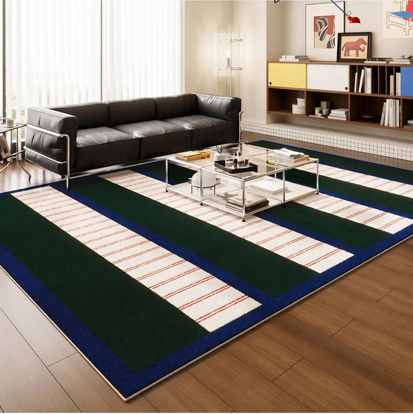 Abstract Contemporary Rugs for Bedroom, Modern Rug Ideas for Living Room, Modern Rugs under Sofa, Dining Room Floor Rugs-Silvia Home Craft