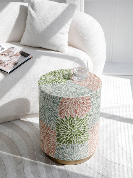 Unique Small End Table, Contemporary Small Sofa Side Table, Portable Casual Side Table, Creative Coffee Table, Shell Small Side Table-Silvia Home Craft