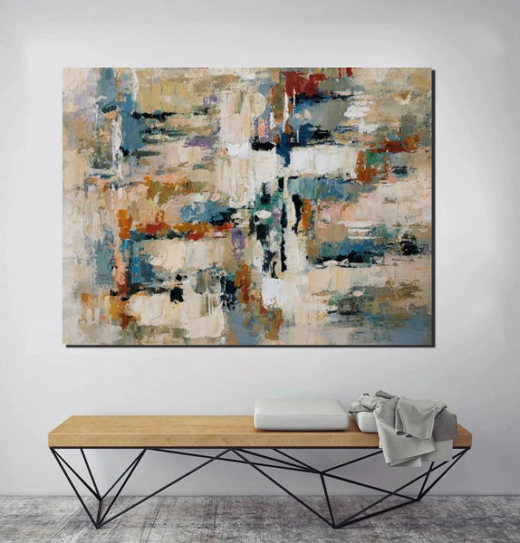 Extra Large Paintings, Acrylic Abstract Art, Modern Abstract Acrylic Painting, Living Room Wall Painting, Large Paintings for Living Room-Silvia Home Craft