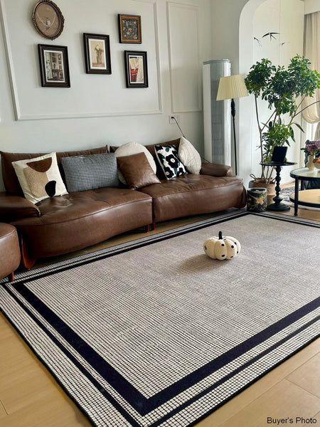 Geometric Modern Rugs for Sale, Contemporary Modern Rugs for Bedroom, Modern Rug Placement Ideas for Living Room, Abstract Rugs for Dining Room-Silvia Home Craft