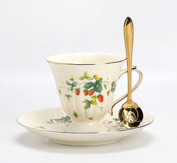 Beautiful British Tea Cups, Elegant Porcelain Tea Cup Saucer Set, Traditional English Tea Cup and Saucer, Unique Ceramic Coffee Cups-Silvia Home Craft