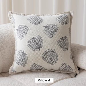 Decorative Throw Pillows for Couch, Embroider Flower Pillow Covers, Farmhouse Flower Decorative Pillows, Modern Sofa Pillows-Silvia Home Craft