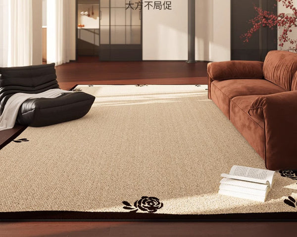 Contemporary Modern Rugs, Geometric Contemporary Rugs Next to Bed, Modern Rugs for Dining Room, Mid Century Area Rugs for Living Room-Silvia Home Craft