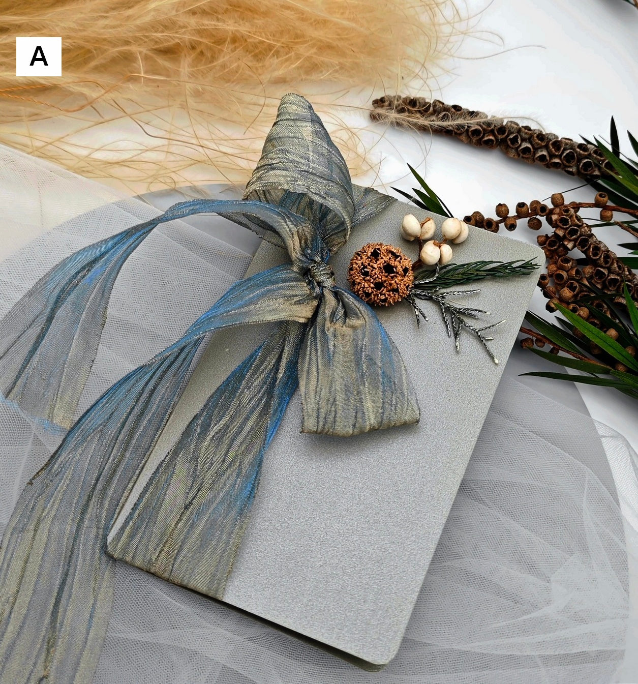 Creative Birthday Greeting Card, Unique Anniversary Greeting Card, Beautiful Valentine's Day Greeting Card, Wedding Greeting Card, Original Handmade Dried Flower Bowknot Greeting Cards-Silvia Home Craft