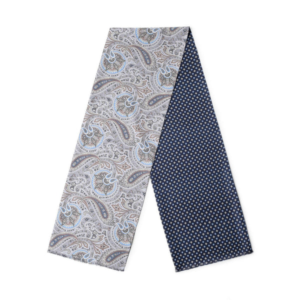 Business Silk Scarf Men, Silk Scarf For Suit, British Style Long Scarf, Luxury Silk Neck Scarf, Mens Spring Autumn Scarf, Formal Wear Silk Scarf, Silk Ascot For Men, Lightweight Silk Scarf Men-Silvia Home Craft