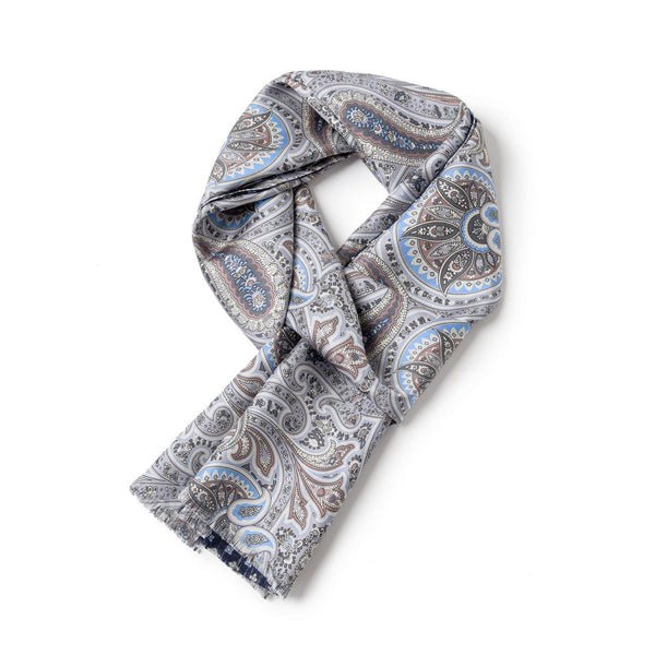 Business Silk Scarf Men, Silk Scarf For Suit, British Style Long Scarf, Luxury Silk Neck Scarf, Mens Spring Autumn Scarf, Formal Wear Silk Scarf, Silk Ascot For Men, Lightweight Silk Scarf Men-Silvia Home Craft