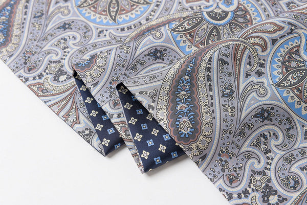 Business Silk Scarf Men, Silk Scarf For Suit, British Style Long Scarf, Luxury Silk Neck Scarf, Mens Spring Autumn Scarf, Formal Wear Silk Scarf, Silk Ascot For Men, Lightweight Silk Scarf Men-Silvia Home Craft