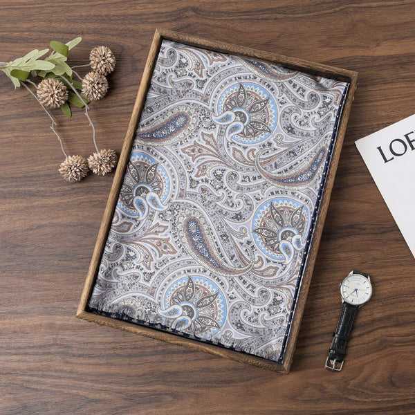 Business Silk Scarf Men, Silk Scarf For Suit, British Style Long Scarf, Luxury Silk Neck Scarf, Mens Spring Autumn Scarf, Formal Wear Silk Scarf, Silk Ascot For Men, Lightweight Silk Scarf Men-Silvia Home Craft