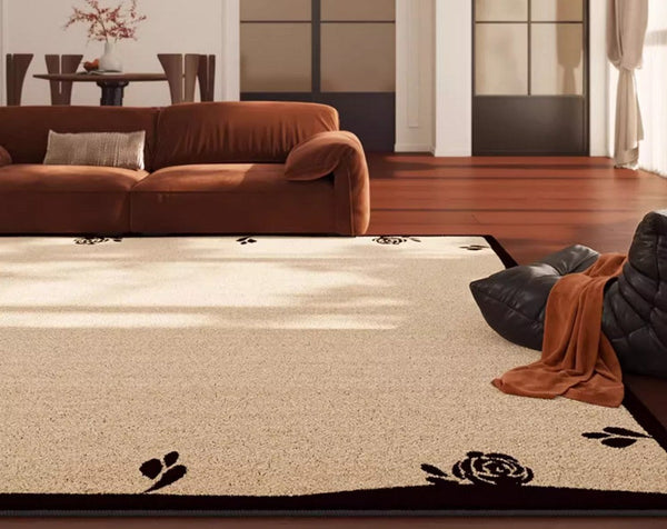 Contemporary Modern Rugs, Geometric Contemporary Rugs Next to Bed, Modern Rugs for Dining Room, Mid Century Area Rugs for Living Room-Silvia Home Craft
