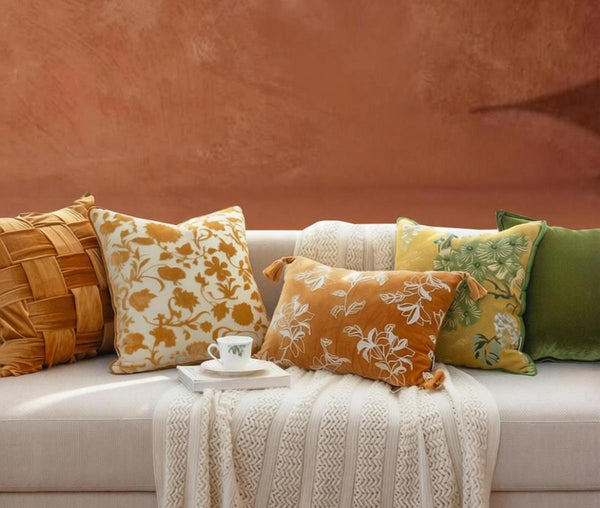 Unique Decorative Pillows for Bedroom, Modern Decorative Pillows for Couch, Decorative Cushion Covers, Decorative Pillow Arrangement Ideas for Interior Design-Silvia Home Craft