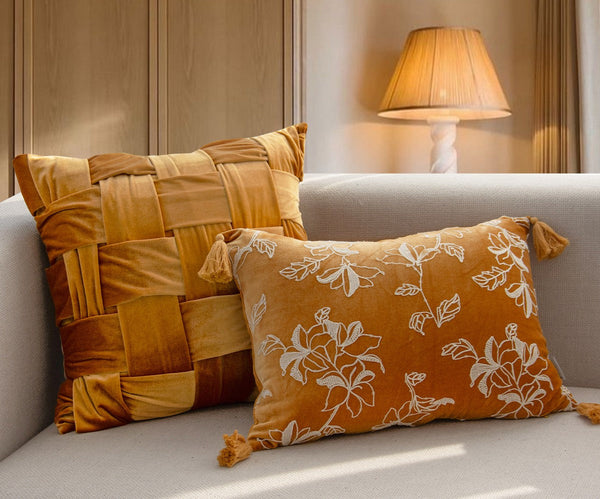 Unique Decorative Pillows for Bedroom, Modern Decorative Pillows for Couch, Decorative Cushion Covers, Decorative Pillow Arrangement Ideas for Interior Design-Silvia Home Craft