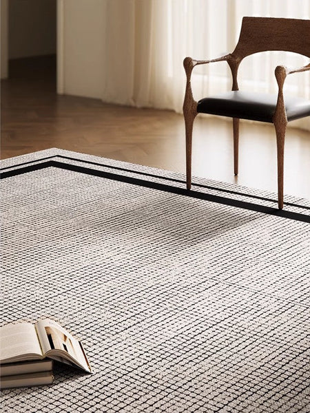 Geometric Modern Rugs for Sale, Contemporary Modern Rugs for Bedroom, Modern Rug Placement Ideas for Living Room, Abstract Rugs for Dining Room-Silvia Home Craft