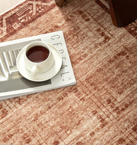 Large Abstract Rugs for Living Room, Mid Century Geometric Contemporary Modern Rugs Next to Bed, Large Modern Area Rugs-Silvia Home Craft