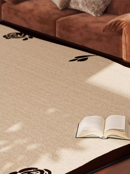 Contemporary Modern Rugs, Geometric Contemporary Rugs Next to Bed, Modern Rugs for Dining Room, Mid Century Area Rugs for Living Room-Silvia Home Craft