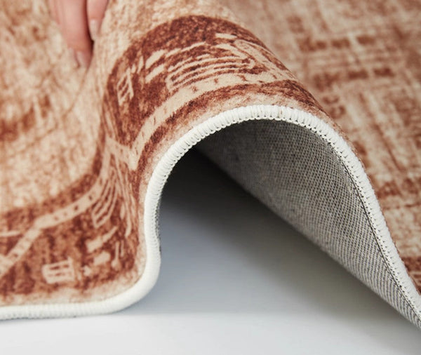 Large Abstract Rugs for Living Room, Mid Century Geometric Contemporary Modern Rugs Next to Bed, Large Modern Area Rugs-Silvia Home Craft