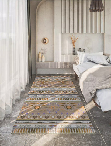 Simple Modern Runner Rugs Next to Bed, Modern Entryway Runner Rugs, Kitchen Runner Rugs, Bathroom Runner Rugs, Contemporary Hallway Runner Rugs-Silvia Home Craft