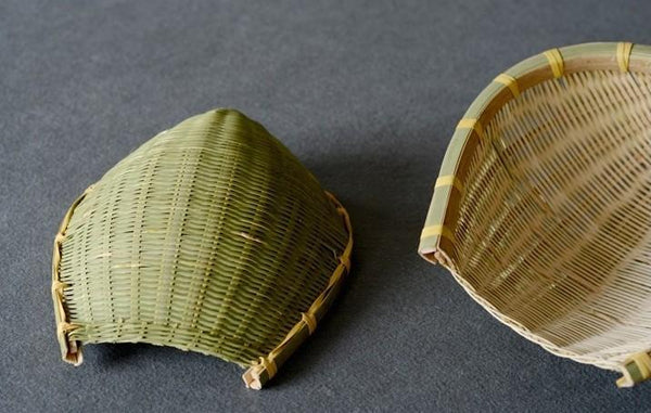 Natural Bamboo Stroage Basket, Kitchen Storage Basket, Woven Storage Baskets, Snacks Pantry Storage Basket, Set of 2-Silvia Home Craft