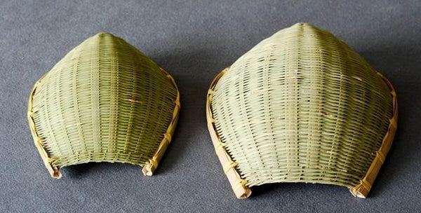 Natural Bamboo Stroage Basket, Kitchen Storage Basket, Woven Storage Baskets, Snacks Pantry Storage Basket, Set of 2-Silvia Home Craft