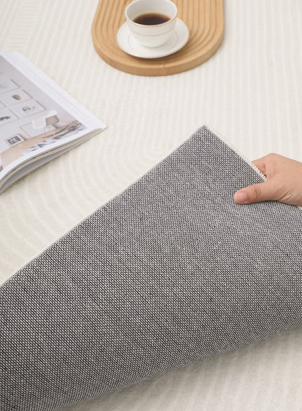 Living Room Modern Rugs, Modern Living Room Rug Placement, Contemporary Area Rugs for Bedroom, Dining Room Floor Rugs, Large Grey Rugs for Office-Silvia Home Craft