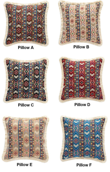 Large Bohemian Decorative Sofa Pillows for Living Room, Modern Geometric Pillows, Decorative Throw Pillows for Bedroom, Oriental Throw Pillow for Couch-Silvia Home Craft
