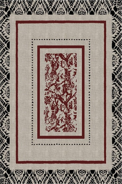Dining Room Floor Rugs, Abstract Contemporary Rugs for Bedroom, Mid Century Area Rugs for Living Room, Elegant Modern Area Rugs under Sofa, Modern Carpets for Office-Silvia Home Craft