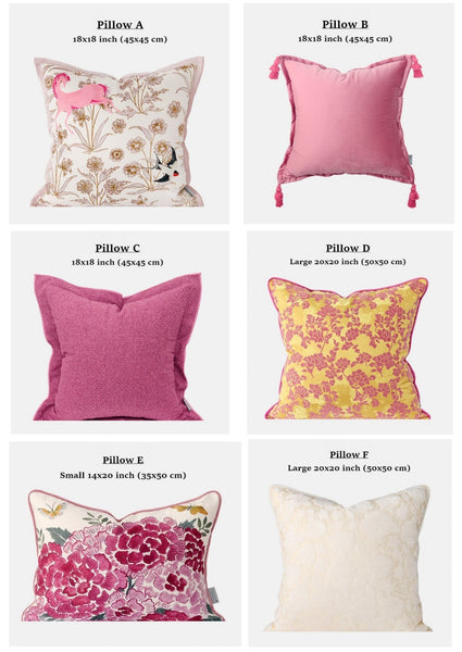 Decorative Pillow Arrangement Ideas, Modern Decorative Cushion Covers, Decorative Throw Pillows for Bed, Living Room Decorative Pillows, Large Decorative Pillows for Interior Design-Silvia Home Craft