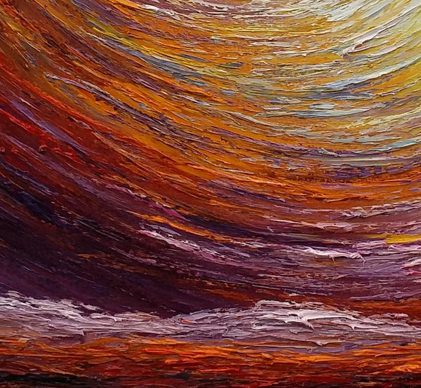 Landscape Painting, Custom Large Heavy Texture Painting, Modern Artwork, Canvas Painting, Modern Art, Oil Painting, Tree Painting 205-Silvia Home Craft