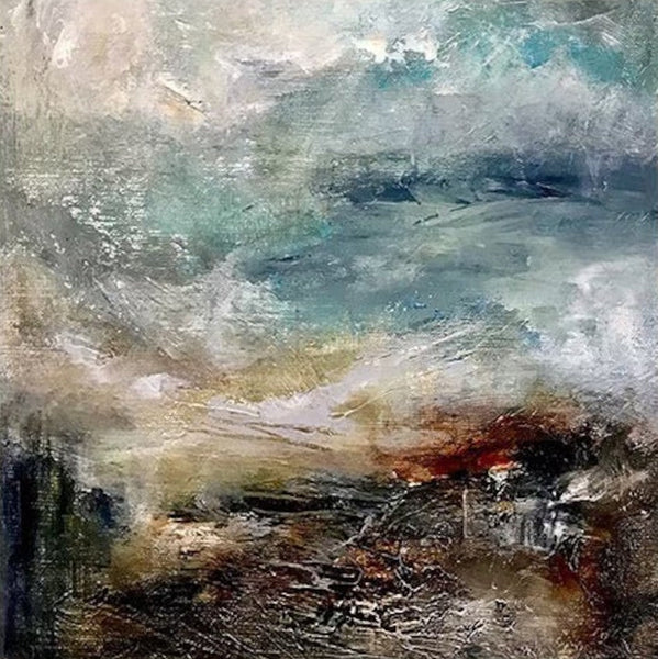 Modern Contemporary Abstract Artwork, Extra Large Wall Art Paintings, Acrylic Painting for Dining Room, Palette Knife Painting, Heavy Texutre Wall Art-Silvia Home Craft
