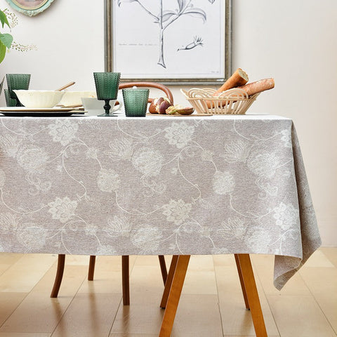 Rustic Table Covers for Kitchen, Country Farmhouse Tablecloth, Square Tablecloth for Round Table, Large Rectangle Tablecloth for Dining Room Table-Silvia Home Craft