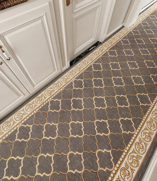Long Hallway Runners, Non Slip Entryway Runner Rug Ideas, Extra Long Narrow Runner Rugs, Geometric Modern Long Hallway Runners,Contepmorary Runner Rugs-Silvia Home Craft