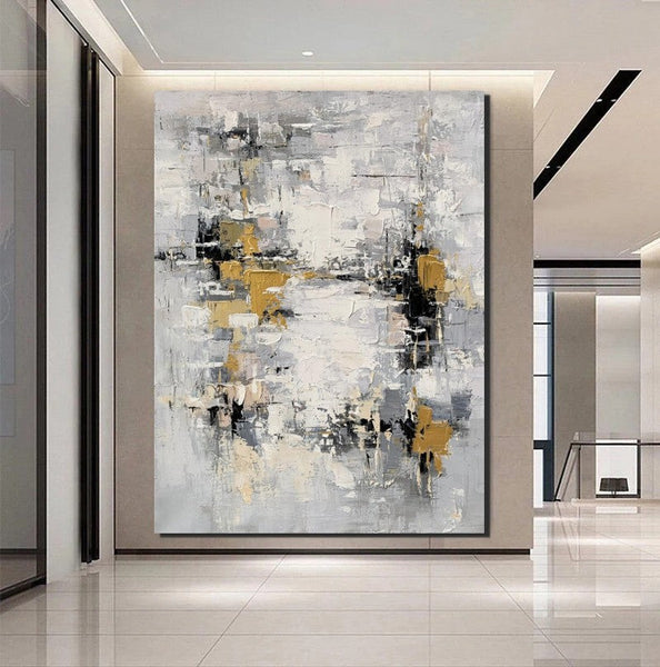 Contemporary Wall Art Paintings, Acrylic Paintings for Living Room, Simple Modern Art, Abstract Acrylic Painting, Buy Paintings Online-Silvia Home Craft