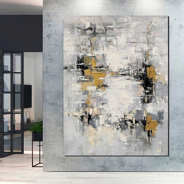 Contemporary Wall Art Paintings, Acrylic Paintings for Living Room, Simple Modern Art, Abstract Acrylic Painting, Buy Paintings Online-Silvia Home Craft