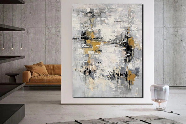 Contemporary Wall Art Paintings, Acrylic Paintings for Living Room, Simple Modern Art, Abstract Acrylic Painting, Buy Paintings Online-Silvia Home Craft