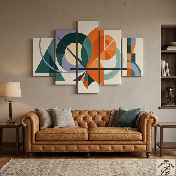 Original Abstract Paintings, Large Modern Canvas Art, Modern Wall Art Paintings for Living Room-Silvia Home Craft