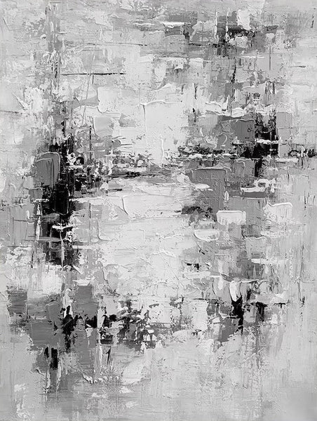 Acrylic Paintings on Canvas, Palette Knife Paintings, Large Paintings Behind Sofa, Abstract Painting for Living Room, Bedroom Modern Wall Art Paintings-Silvia Home Craft