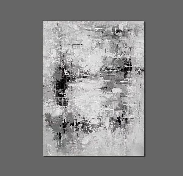Acrylic Paintings on Canvas, Palette Knife Paintings, Large Paintings Behind Sofa, Abstract Painting for Living Room, Bedroom Modern Wall Art Paintings-Silvia Home Craft