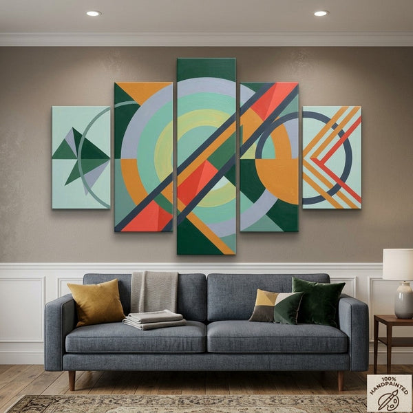 Large Modern Canvas Art, Modern Wall Art Paintings for Living Room, Original Abstract Paintings-Silvia Home Craft
