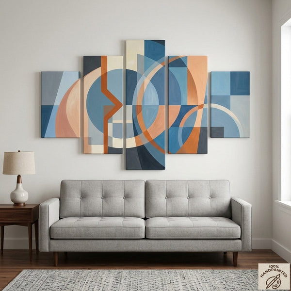 Modern Wall Art Paintings for Living Room, Original Abstract Paintings, Large Modern Canvas Art-Silvia Home Craft