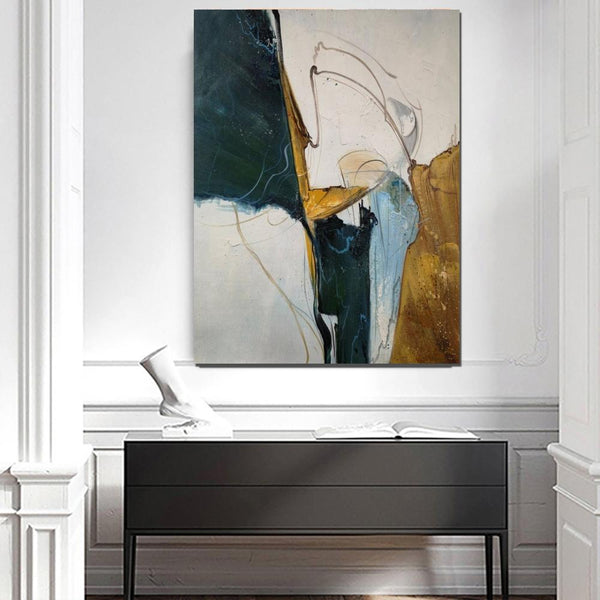 Large Abstract Paintings on Canvas, Hand Painted Canvas Art, Acrylic Paintings for Living Room, Large Painting for Sale-Silvia Home Craft