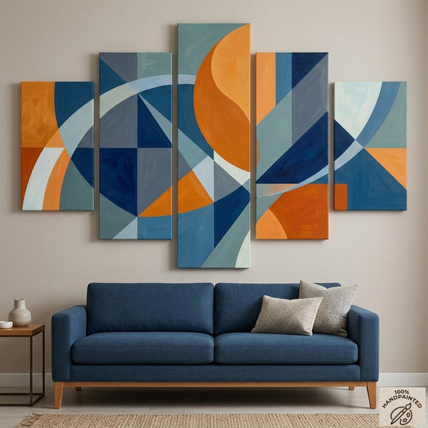 Dining Room Modern Wall Art Paintings, Large Modern Canvas Artwork, Original Abstract Paintings-Silvia Home Craft