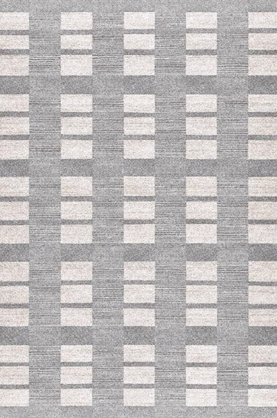 Dining Room Floor Rug, Large Gray Floor Rugs for Living Room, Modern Floor Rugs for Bedroom, Extra Large Geometric Modern Rugs for Office-Silvia Home Craft