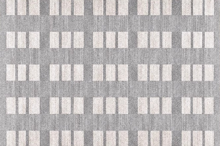 Dining Room Floor Rug, Large Gray Floor Rugs for Living Room, Modern Floor Rugs for Bedroom, Extra Large Geometric Modern Rugs for Office-Silvia Home Craft