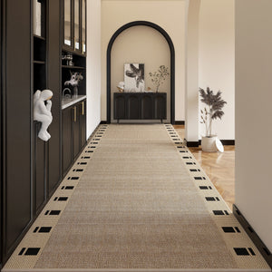 Washable Entrance Hallway Runners, Stain-resistant Non Slip Kitchen Runner Rugs, 25 Feet Extra Long Hallway Runners, Modern Long Hallway Runners-Silvia Home Craft