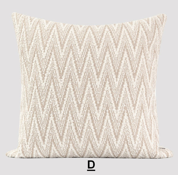 Contemporary Throw Pillows for Living Room, Modern Decorative Sofa Pillows, Large Modern Pillows for Couch, Modern Square Pillows-Silvia Home Craft